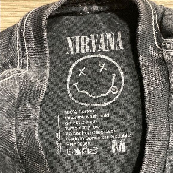 NIRVANA In Utero Acid‎ Wash Band Graphic Tee – Size Medium - Picture 2 of 13